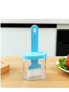 1 chiếc cọ phết gia vị đa năng bền bỉ, màu ngẫu nhiên, làm từ silicon và nylon, chịu nhiệt, kèm lọ đựng dầu, thích hợp cho nấu ăn tại nhà/nướng lò/dã ngoại ngoài trời, lông mềm không làm hỏng dụng cụ nấu nướng, dễ vệ sinh, quà tặng tuyệt vời cho Ngày của Mẹ/lễ tốt nghiệp, vật dụng cần thiết trong nhà bếp. - Nhiều màu - Xem 16