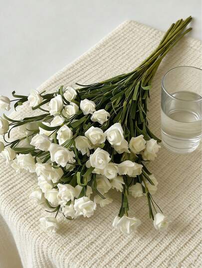 1/3/6 Stück Simulation Mini Rosen Bouquet, lebensechte DIY Schaumblumen Dekoration, geeignet für Valentinstag Geschenke, Hochzeitsstrauß/Tischdekoration, Outdoor Party Hintergrund, Zimmer/Schreibtisch, Garten/Topfpflanze Dekoration, Geburtstag Abschlussgeschenke, usw.