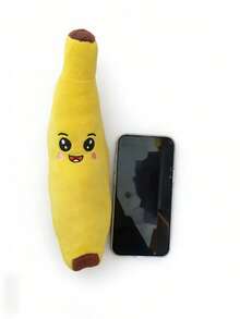 1 pieza Juguete de perro con forma de plátano que hace ruido - Adecuado para razas pequeñas, medianas y grandes, juguete interactivo para masticar - Alivia la ansiedad, hecho de material de poliéster suave, sin batería requerida - Amarillo - Ver 14