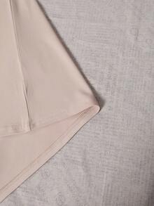 1pcs Women's T-Shirt, Matcha Lovers' Casual Fashion Loose Round-Neck Short-Sleeve Pink T-Shirt For Women, Short-Sleeve Round-Neck Casual Top Women's C - 杏色 - 查看 7
