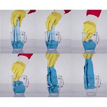 PVA Microfiber Cloth All Purpose Cleaning Shammy Synthetic Chamois Towel Smooth And Absorbent Materials 5 Pack Blue - Màu xanh da trời - Xem 7