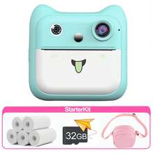 Children's Instant Print Camera 1080P HD 2.4-Inch Screen Instant Photo Printing Portable Toy With Roll Photo Paper Digital Camera Kids Gift Boys Girls Birthday Gift Other Children's Electronic Learning Toys Toy Camera Suitable For Teenagers Vlog Shooting, Photography, Video Recording And Webcam Use, Ideal Gift For New Year, Epiphany, Valentine's Day - Multicolor - View 16