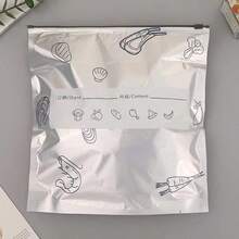 45个装可重复使用的铝箔食品保鲜袋 - 抗菌铝箔食品保鲜袋，带拉链封口，厨房必备食品分装和保鲜袋。铝箔袋可有效整理和保存冷冻食品。 - 彩色 - 查看 10