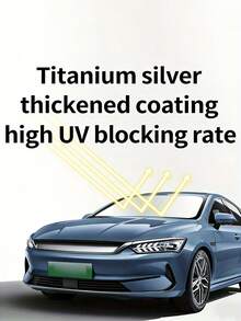 New Retractable Car Sun Shade, Suitable For Windshield And Windows, Applicable For SUV And Off-Road Vehicles, Unisex Auto Essential For Summer, Keeps Interior Cool And Blocks Heat - Multicolor - View 6