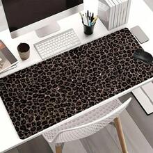 1pc Vintage Leopard Print Mouse Pad, 2D Printed, Full Keyboard Coverage, Rubber Base, Rectangular Desk Mat, Suitable For Home, Office And School, Gaming Mouse Pad, Large Gaming Mouse Pad, Keyboard Mouse Pad, Stylish Mouse Pad, Halloween Mouse Pad, Decorative Mouse Pad - 查看 7
