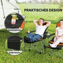 Patio Lounge Chair & Swing Chair - 橘色 - 查看 2
