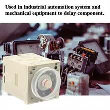 H3CRA8 1.2S300H Delay Timer Relay 8-Pin Knob Control Time Relay AC 220V - US A Type Plug(110-127V) - View 5
