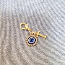 1pc A-Z Devil's Eye Metal Accessory, Keychain, Pendant, Gift - Devil's Eye Keychain - Multicolor - View 14