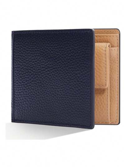  Pomelo Best Men's Leather Wallet Classic Design Two-Tone Color Options For Men
