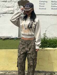 复古金线3D刺绣平顶字母帽，休闲百搭豹纹平沿棒球帽，男女通用，夏季沙滩帽 - 金色刺繡款 - 查看 10