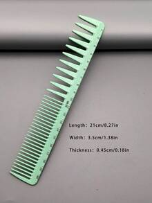 19 Styles Hair Styling Comb Set, 1pc/3pcs/4pcs/6pcs Hair Cutting Comb Kits, Heat Resistant Material, Durable, With Ruler, Suitable For Men, Women, Long/Short Hair, Professional Salon, Barbershop, Home Styling, Wedding Makeup, Travel Essentials - Mint Green - View 17