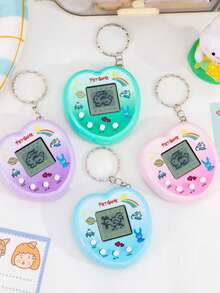 Interactive Electronic Pet, A Mini Handheld Game Console Providing Hours Of Fun, Relive The Nostalgic Retro Digital Pet Keychain Game - Multicolor - View 27