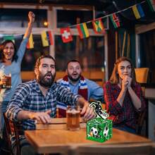 Hộp đựng tiền chủ đề trận bóng đá, kèm thiệp chúc mừng sinh nhật và 50 túi quà bất ngờ trong suốt, thích hợp cho tiệc sinh nhật, Halloween, Lễ Tạ ơn, Giáng sinh. - Bóng đá đen - Xem 7