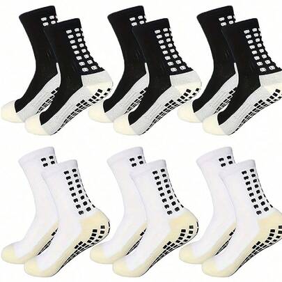 8/3/1 Par de calcetines deportivos de alto rendimiento para hombres, mejoran la tracción, absorben la humedad, tela transpirable, adecuados para fútbol, baloncesto y correr. 2 piezas/6 piezas/16 piezas