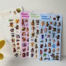 Nhãn dán 3D rỗng khắc laser nổi, nhãn dán pha lê 3D hoạt hình dựa trên thần thoại cổ điển Trung Quốc "Sơn Hải Kinh" - Nhiều màu - Xem 2