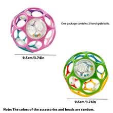 Best Newborn Gift: Soft Grip Ball Rattle - Sensory Development Toy, Enhances Hand Grasping Ability - Multicolor - View 19
