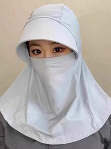 1 chiếc mũ đi biển vành rộng dành cho nữ kèm khăn quàng cổ, che nắng toàn diện. - Nhiều màu - Xem 21