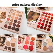 67 Colors Multi-Use Makeup Palette, 5-Layer Flip-Book Design, Eyeshadow + Lip Gloss + Blush + Contour + Highlighter 5-In-1, Complete Face Makeup In One, Travel Size Compact, Holiday Gift For Women - Sách bảng màu 67 màu - Xem 11