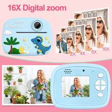 Cámara de impresión instantánea para niños, pantalla de 2.3 pulgadas, con divertidas pegatinas de marcos y filtros, 48MP FHD 1080P de alta definición, zoom digital 16x, reproductor MP3 incorporado, regalo de Navidad, cumpleaños y Año Nuevo para niños y niñas de 3 a 12 años - Multicolor - Ver 6