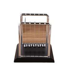 Newton Spring Ball - An Educational Physics Desktop Toy That Can Display Energy And Is Suitable For Home And Office Decoration During Christmas And New Year. It Is Made Of Durable Plastic Material, It Is A Non Permanent Physical Ornament - Black - View 3