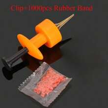 1pc Metal Red Worm Bait Feeder, Rubber Band Piercing Worm Binding Device, Fishing Tackle - Orange - View 2