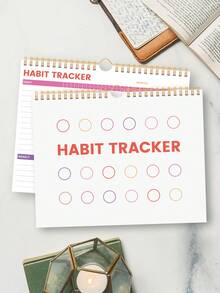 极简习惯追踪计划本，12页周计划和月计划表，适用于自我管理和目标设定，简单高效的效率日志，适用于学校、办公室、成人礼物、教师礼物、母亲节礼物、房间装饰 - A4 - 查看 12
