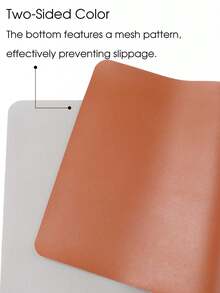FULL BEAUTY Thảm lót bàn làm móng màu nâu, mềm mại, chống trượt, có thể gập lại, dùng để kê tay khi làm móng, chống thấm nước, chống trầy xước, dễ lau chùi, thảm lót bàn làm việc văn phòng bằng da PU, thảm lót bàn studio di động. - Nhiều màu - Xem 2