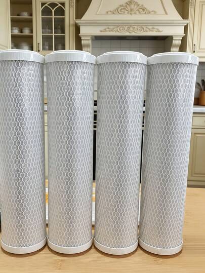 1 lõi lọc nước đa năng 10 inch, lõi lọc than hoạt tính nén CTO, than hoạt tính dạng hạt, không cần điện hoặc pin, lọc nước uống hiệu quả, thích hợp cho bồn rửa nhà bếp và phòng tắm, bộ lọc nước bồn rửa nhà bếp