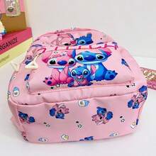 Ba lô Lilo & Stitch dành cho nữ và thanh thiếu niên - Ba lô họa tiết hoa và kem thời trang - Ba lô du lịch/sử dụng hàng ngày dung tích lớn, thiết kế nhiều ngăn - Túi xách thời trang cho học sinh, dây đeo vai có thể điều chỉnh - Sản phẩm được cấp phép chính thức - Nhiều màu - Xem 9