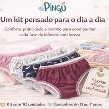 Children's Panties KIT 20 Baby Girl Panties 0 To 7 Years Cotton - 彩色 - 查看 4