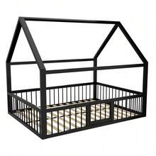 Bed Frames - 黑色 + 金屬 + 140厘米*200厘米 - 查看 10