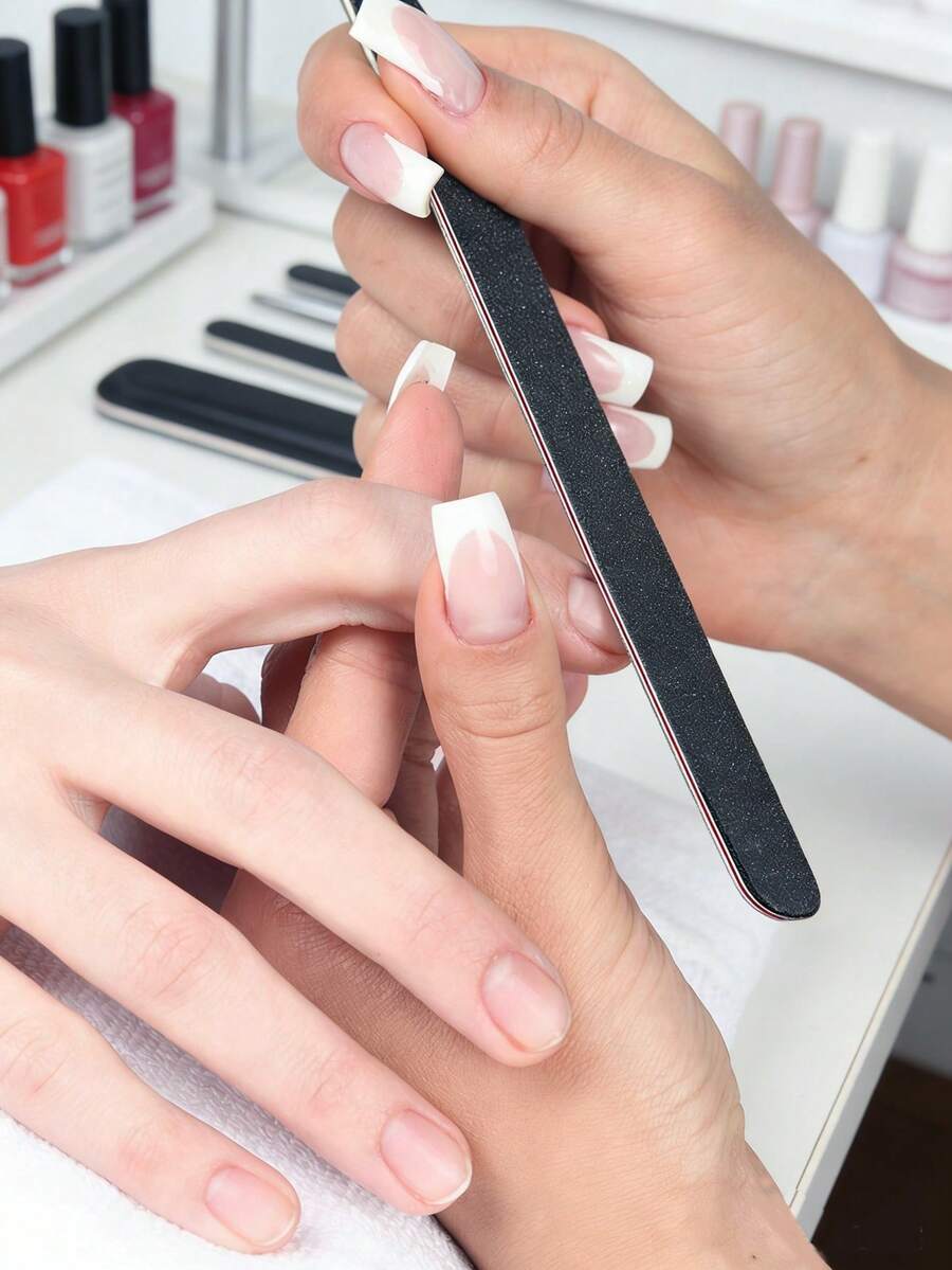 ART LALIC Bộ 5/10 chiếc dũa móng tay hai mặt, dũa móng tay móng chân, dũa đánh bóng móng cho móng tự nhiên, móng acrylic và gel, dùng tại nhà và salon. - Nhiều màu - Xem 1