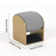 1pc Multi-Color Metal Frame Watch Display Stand With PU Leather Pillow, Premium Texture & Sturdy Durable, Single Watch & Bracelet Organizer For Jewelry Store Counter & Home Display (Watch Not Included) - Watch Display Rack - View 7