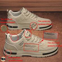 Giày thể thao nam màu kaki da lộn kiểu retro - Giày công sở đế dày chống trượt - Màu Khaki - Xem 6