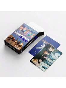 92张TXT支持卡（60张卡片+32张贴纸），双面LOMO卡纸，贺卡，书签，节日礼物，圣诞礼物 - 彩色 - 查看 5