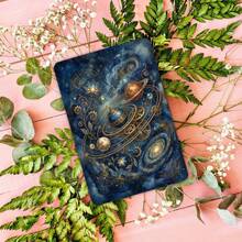 36pcs Steampunk Style Cosmic Space Postcards, Retro Sci-Fi Design, Suitable For Gifts With Handwritten Message Option - 36 Steampunk Universe Starry Sky Cards - View 6