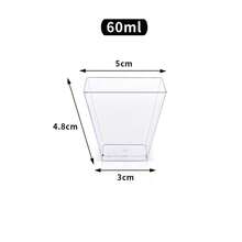 Bộ 50/100 chiếc cốc tráng miệng trong suốt 60ml, cốc đựng mousse, cốc đựng món khai vị, thích hợp cho bánh ngọt, kẹo, tiệc tùng, đám cưới, dịch vụ ăn uống. - Trong sáng - Xem 7