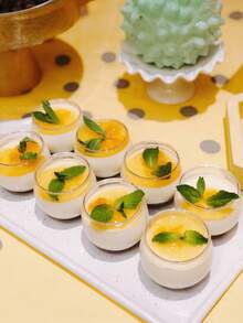 10 Stück durchsichtige kugelförmige Dessertbecher, geeignet für Geburtstagsfeiern, Weihnachten, Valentinstag, Hochzeiten und Dessert-Tisch Dekoration, wiederverwendbare Party-Becher - Verschiedenfarbig - Übersicht 4
