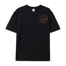1pcsWomen's Summer Overstimulation Mom Club Graphic Print Round Neck Short Sleeve Simple Casual Everyday Black Plus Size-Shirt Tops, Mom Birthday Graphic Print Ladies Tops, Fun Mom Prints Ladies Summer Clothing, Face Letter Prints Summer Tops180g-Summer Outfits For Women Shine Cotton Tops Casual Going Out Short Sleeve Tees - màu đen - Xem 8