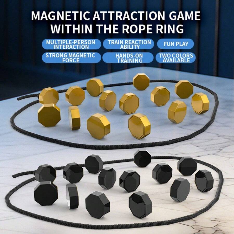 Exciting Magnetic Game For Family Game Night, Great Fun Games , Includes 1 Rope, 20 Magnets, And Instructions - Injection Molded Magnetic Chess Set - View 1