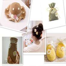 1 yarda x 1,5/2,5 cm de ancho Encaje bordado con margaritas blancas - Ideal para manualidades DIY, proyectos de costura y decoraciones de boda - multicolor - Ver 5