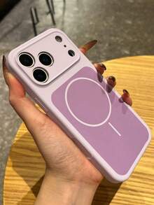 奢華漸層液態矽膠磁吸無線充電手機殼，相容 iPhone 17 Pro Max、17 Pro、17、16、15、14、13 Pro Max，防震耐衝擊堅固保護殼 - 蒟蒻紫 - 查看 4