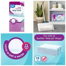 Deep Cleaning Microfiber Mop Pads Replacement 15-Pack For Floor Cleaning - 1 - Xem 1