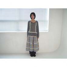 Women Skirts - Blue Grid - View 6