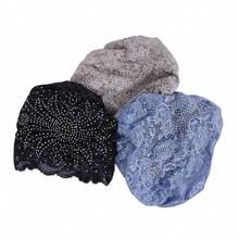 Chapéu leve de renda com estampa floral para primavera/verão, estilo boêmio, confortável para usar em casa, na praia ou em férias. - Chapéu de renda - Ver 9