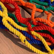 Red de protección de cuerda de nailon de colores, red para barandillas de escaleras y balcones, red de protección contra caídas en la construcción, prevención de caídas en patios exteriores, colores de advertencia de alta intensidad, materiales duraderos, fácil instalación para múltiples escenarios. - Multicolor - Ver 8