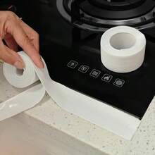 Waterproof Sealant Tape For KitchenBathroomToiletTile Joints And Corners, High Adhesive Waterproof Mildew-Proof Anti-Oil Toilet Sealant Tape, Self-Adhesive Joint Sticker, Moisture-Proof Sealing Tape, Suitable For Kitchen, B - White - View 4