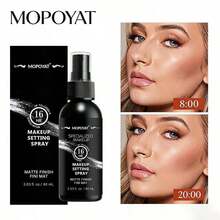 Fijador de maquillaje en spray Lasting Mist Matte de 60ml/2.03 Oz | Spray fijador de acabado mate de larga duración | Fórmula hidratante que mantiene la piel fresca y humectada | Efecto calmante y suavizante, ideal para uso durante todo el día | Ayuda a fijar el maquillaje en su lugar sin resecar ni apelmazar - negro - Ver 5