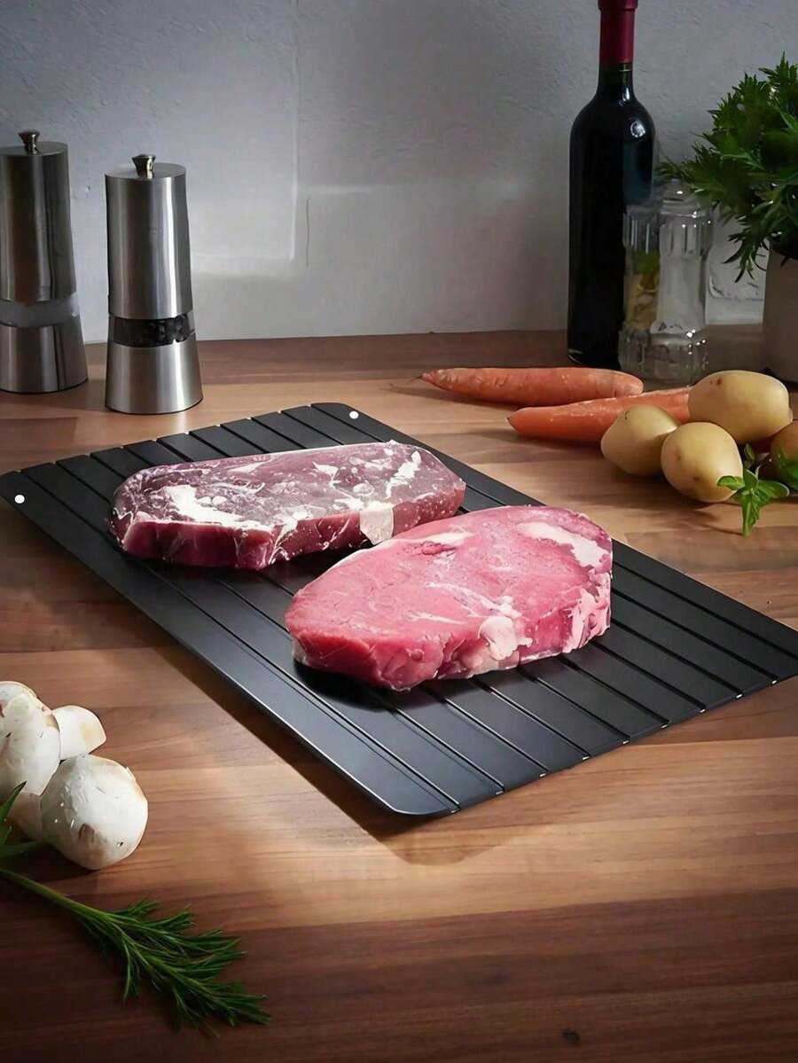 1pc Rapid Defrosting Tray, Designed Specifically For Defrosting Frozen Meat And Other Items, Also Called Defrosting Board Or Defrosting Master, A Practical Kitchen Tool