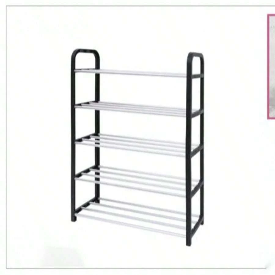 鞋架多層家用門口宿舍小型鞋架小窄入戶門出租房用門後簡易鞋櫃 - 5層 - 查看 1